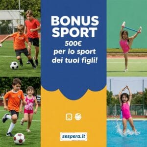 bambini felici mentre praticano sport come calcio, nuoto e ginnastica