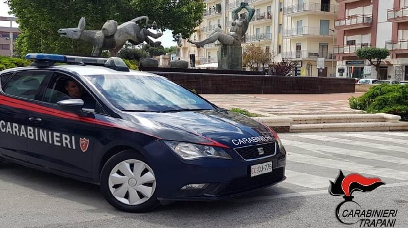 Auto dei Carabinieri a Marsala