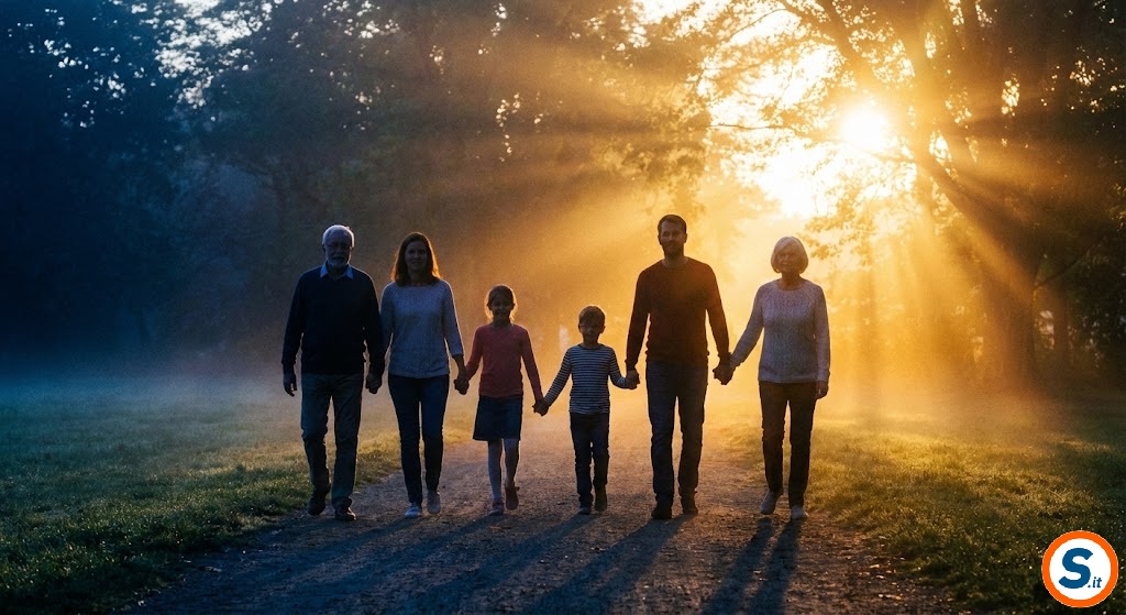 Famiglia unita verso il 2026, simbolo della protezione sociale di Sespera.it